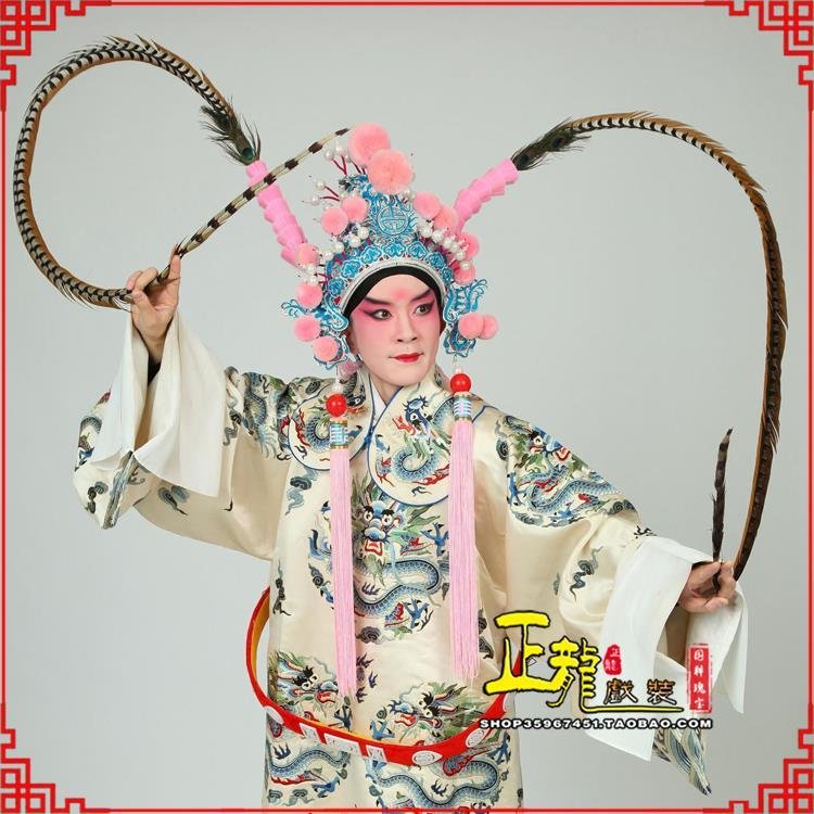 鄂托克前旗京剧戏曲道具用品舞台演出精品羽毛雉鸡毛 翎子
