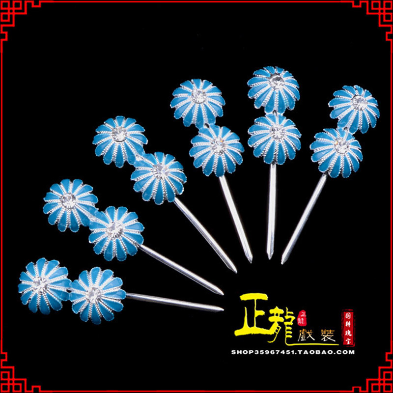 鄂托克前旗头面泡子旦角化妆头饰 仿点绸泡子