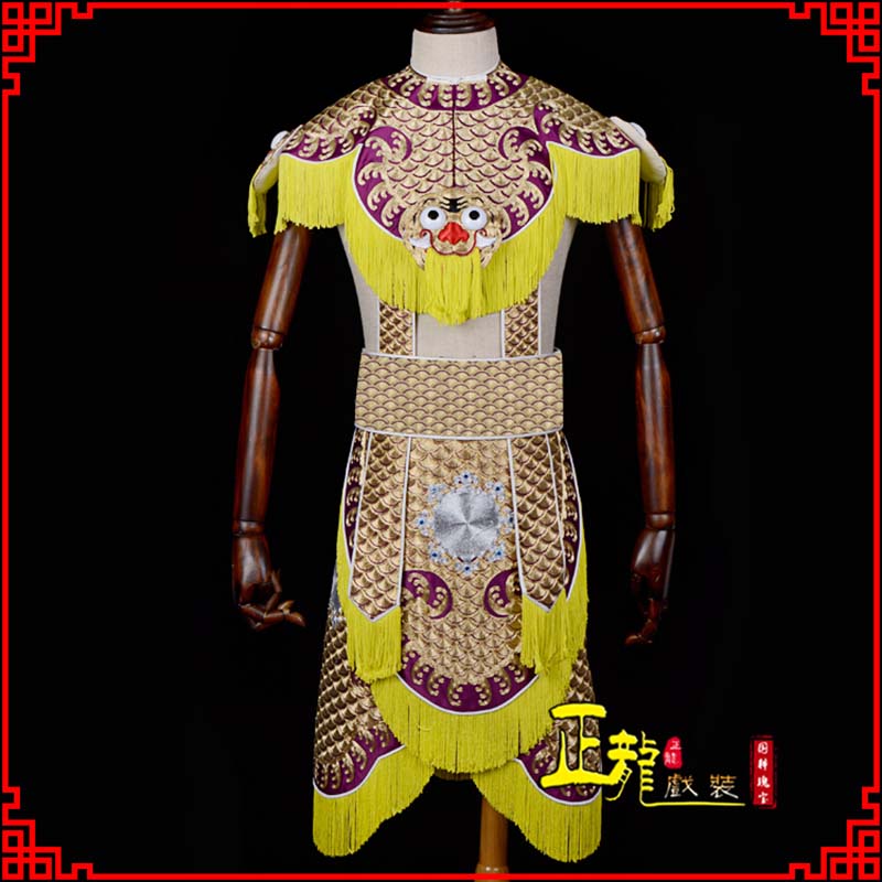 鄂托克前旗武将士兵云肩鱼鳞侉子